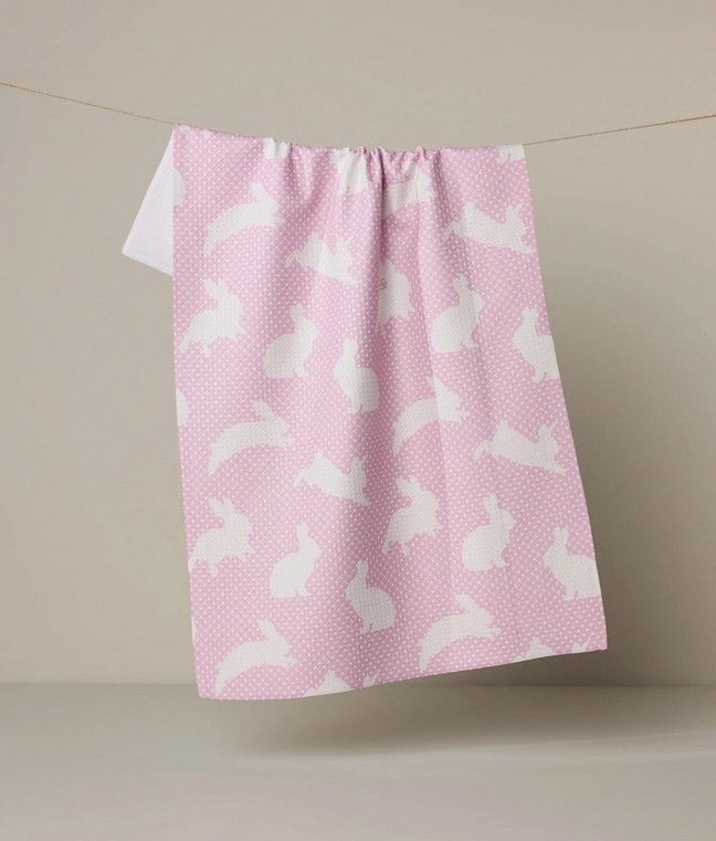 Geometry Sweet Bunny Tea Towel
