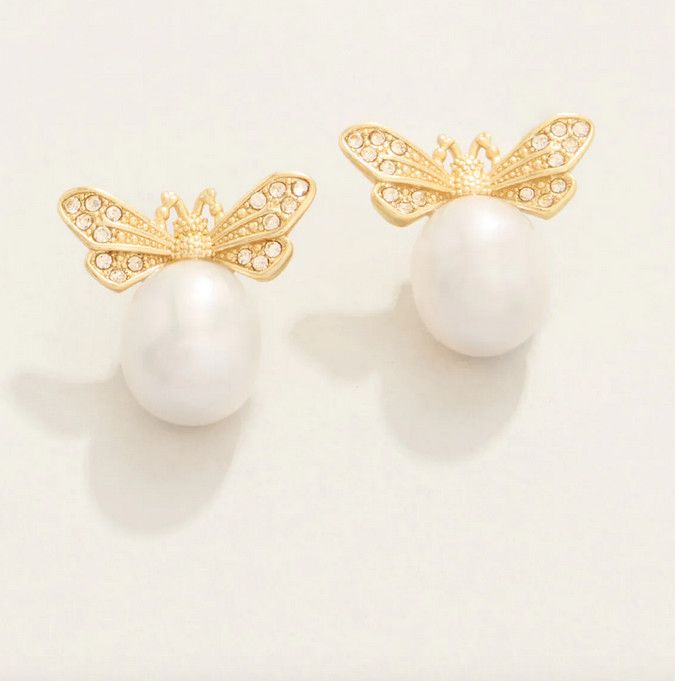 Spartina Vintage Bee Bauble Stud Earrings