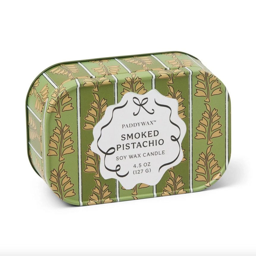 Paddywax Smoked Pistachio Tin Candle