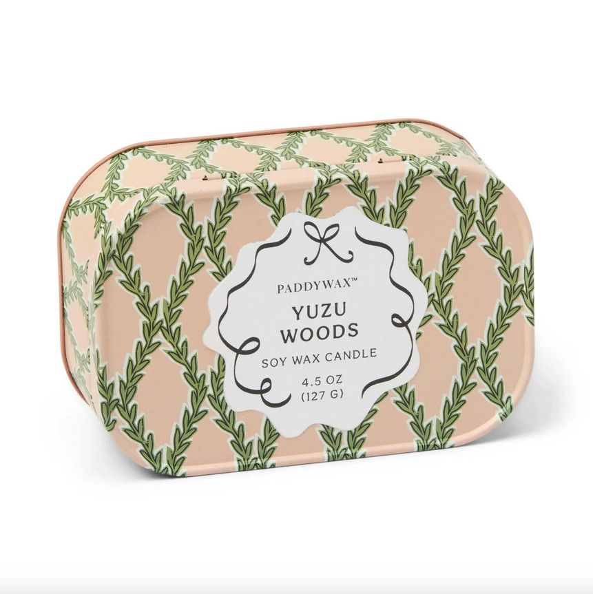 Paddywax Yuzu Woods Tin Candle
