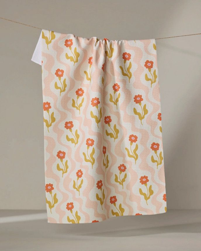 Geometry Dreamy Path Tea Towel