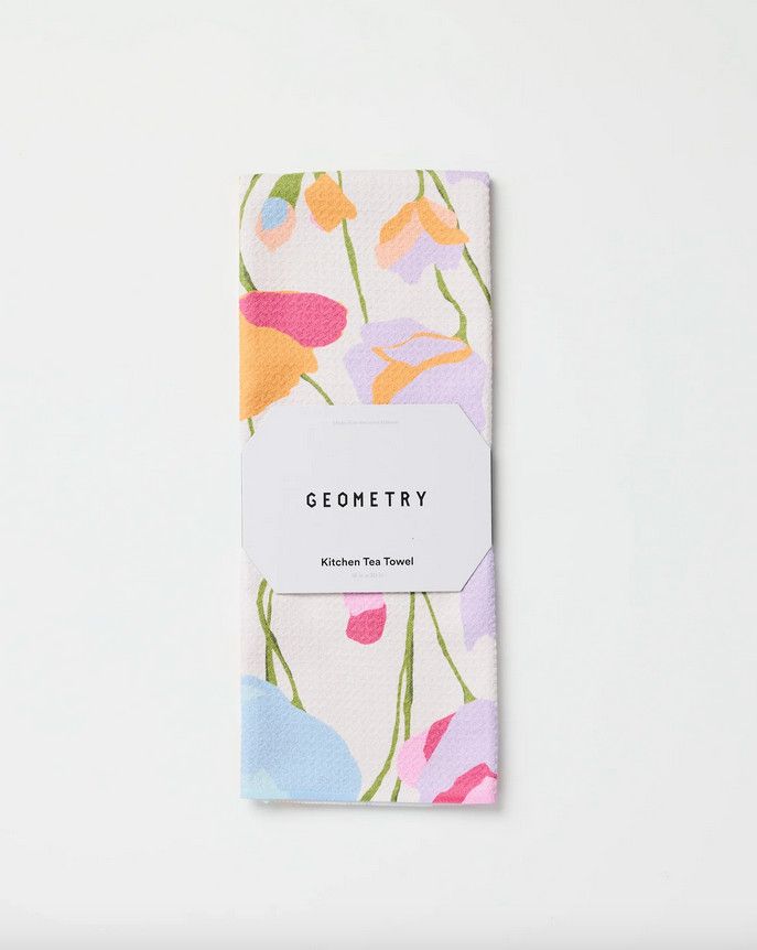 Geometry Sunlit Garden Tea Towel