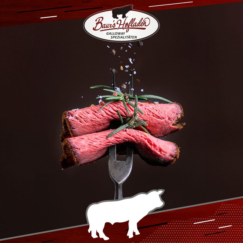 Pastrami Gewürzschinken vom Galloway 1 Stk. 259g