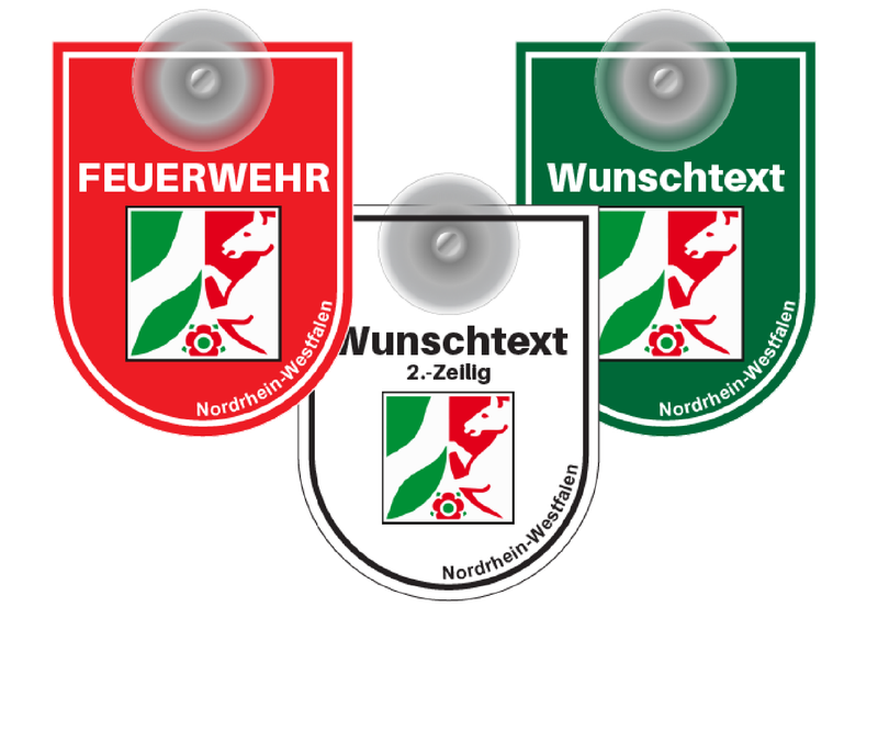 Saugnapfschild Wappen - NRW