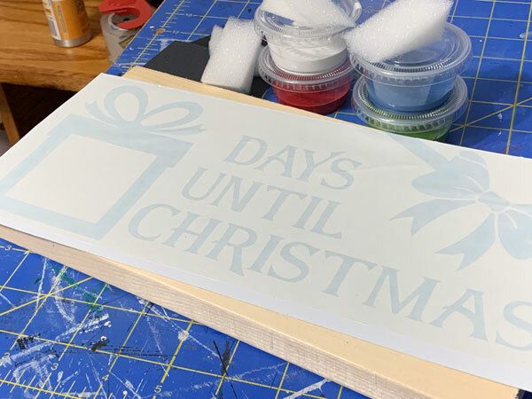 Countdown to Christmas Chalkboard DIY Wood Sign