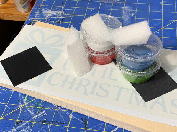 Countdown to Christmas Chalkboard DIY Wood Sign
