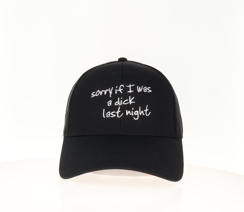 Sorry if I Was a Dick Last Night Hat