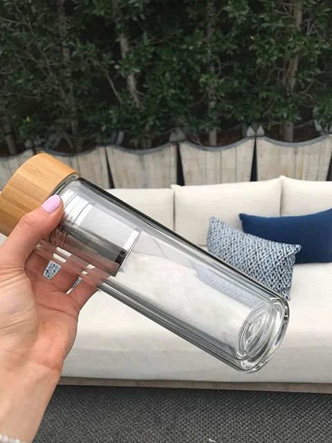 Glass bottle Tea infuser