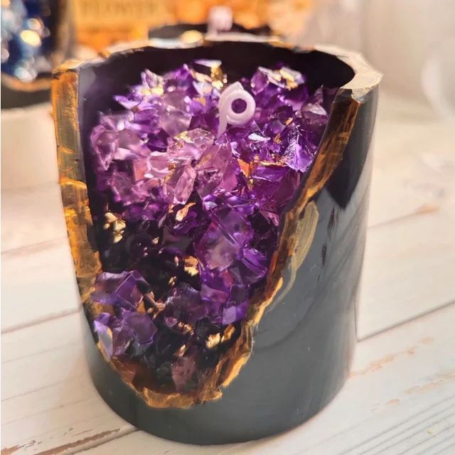 Crystal scented Beeswax and agar agar candles