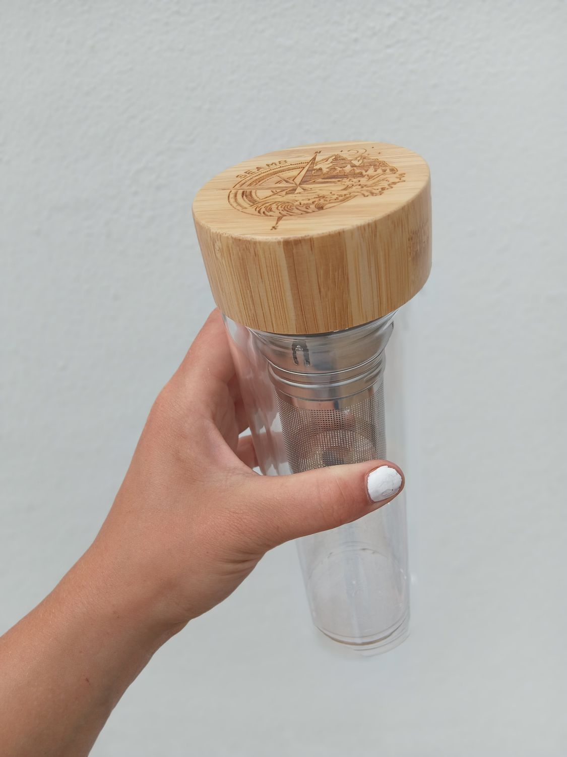 Glass bottle Tea infuser