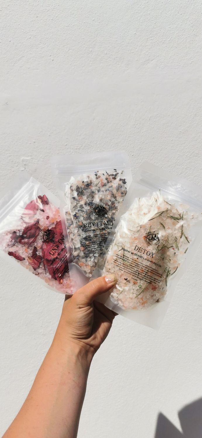 Jersey Sea Salt &amp;Himalayan Salt  Bath salt soaks