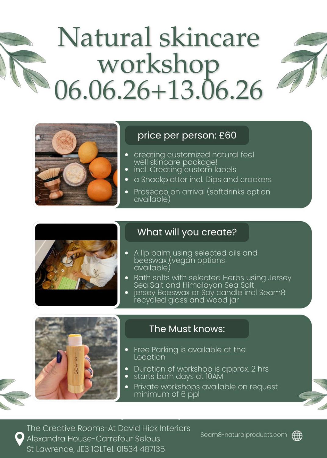 Workshops  Skincare June 2026