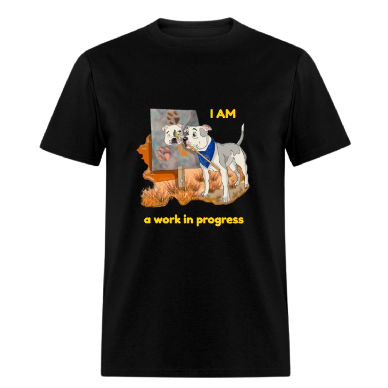 Men’s or Women’s “I am a Work in Progress” Short or Long Sleeve T-Shirt | Witty Dog