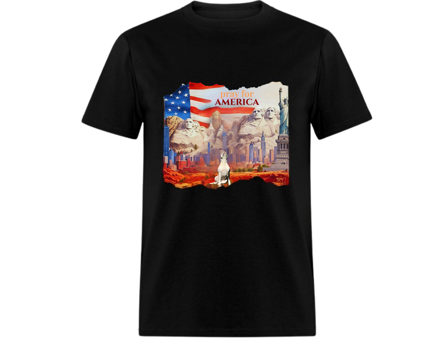 Men&#39;s &quot;Pray for America&quot; T-Shirt | Witty Dog