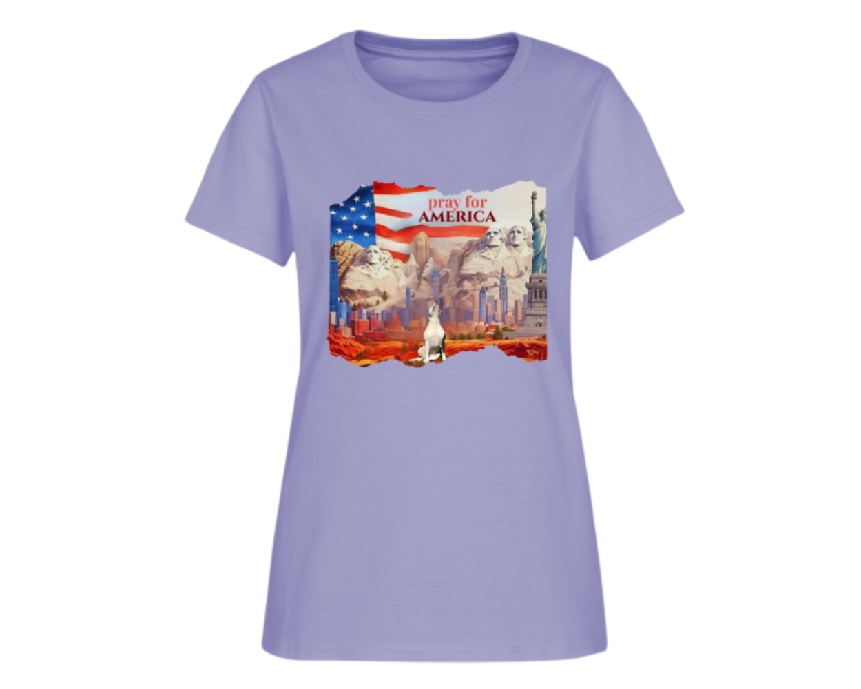 Women&#39;s &quot;Pray for America&quot; T-Shirt | Witty Dog