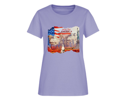 Women&#39;s &quot;Pray for America&quot; T-Shirt | Witty Dog