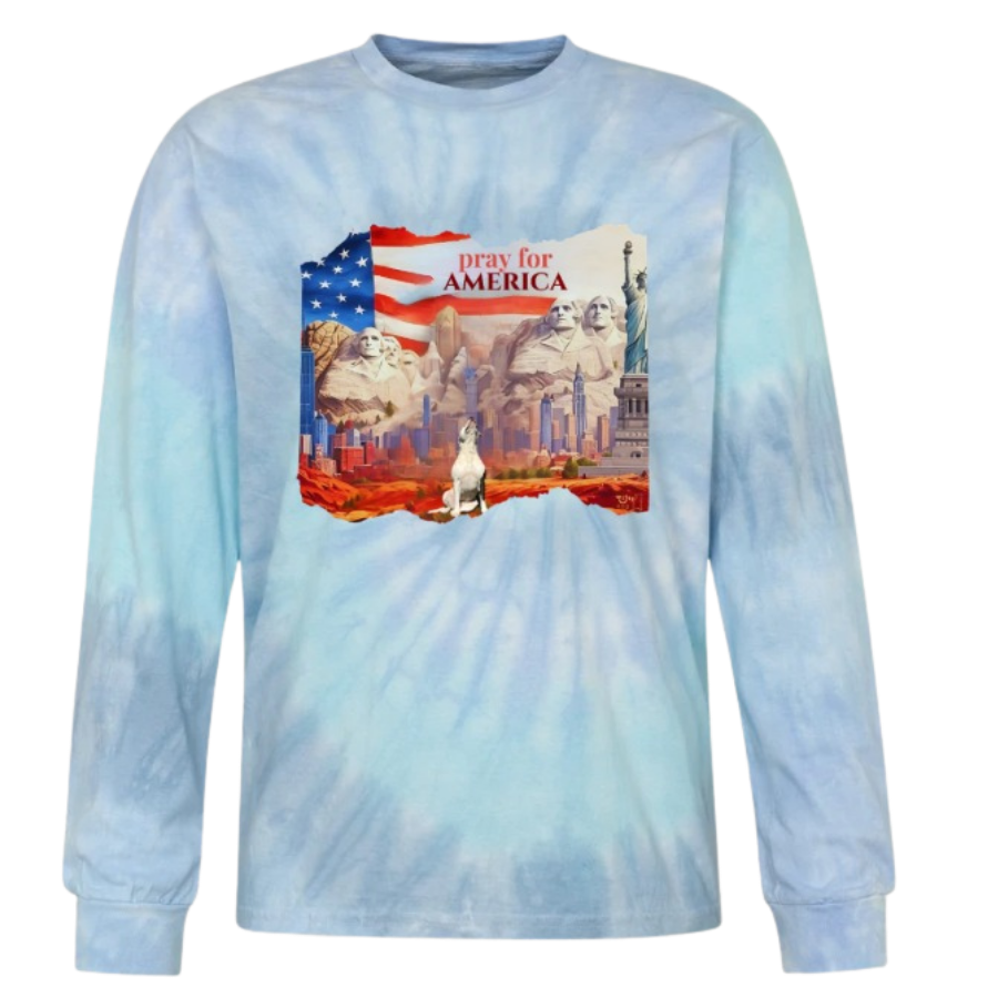 Unisex "Pray for America" tie-dye Shirt | Witty Dog
