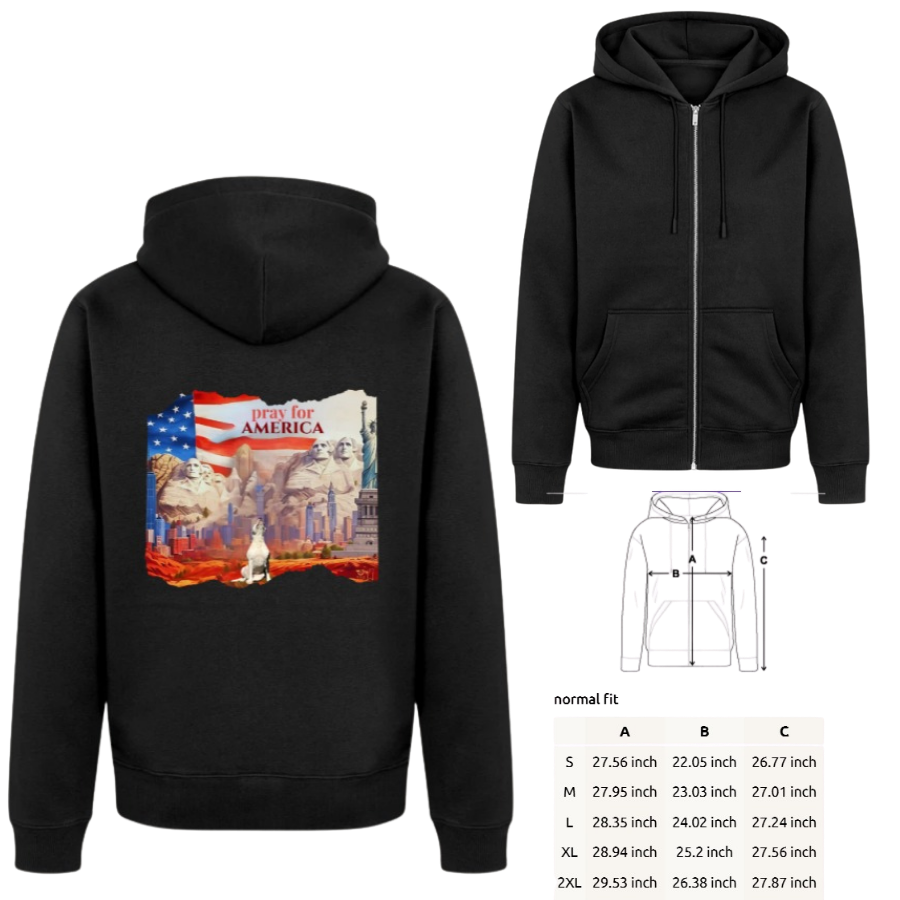 Unisex "Pray for America" Hooded Sweater | Witty Dog