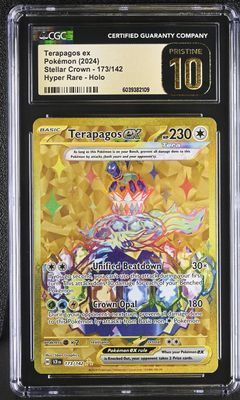 Stellar Crown: CGC Pristine 10 Terapagos ex 173/142