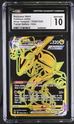 Silver Tempest: CGC 10 Rayquaza VMAX TG29/TG30