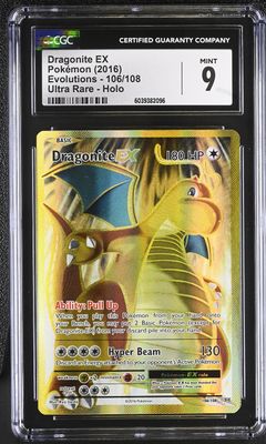 Evolutions: CGC 9 Dragonite EX 106/108