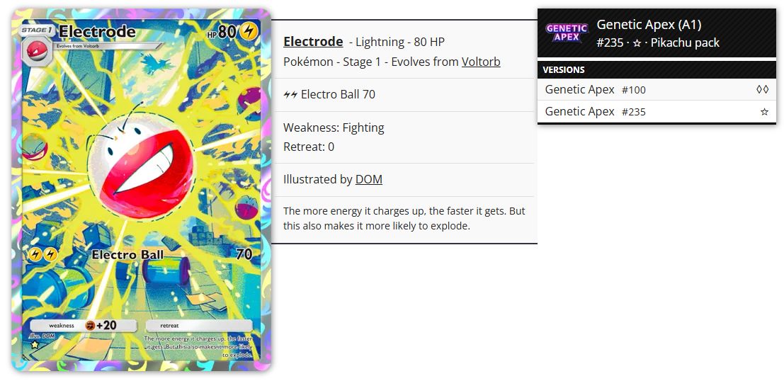 Pokémon Pocket TCG Proxy - Electrode