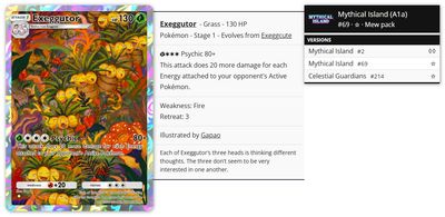 Pokémon Pocket TCG Proxy - Exeggutor