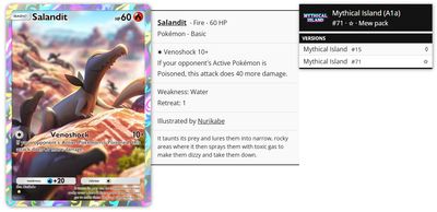 Pokémon Pocket TCG Proxy - Salandit
