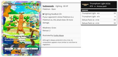 Pokémon Pocket TCG Proxy - Sudowoodo