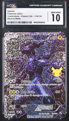 CGC 10 - Celebrations: Zekrom Classic Collection 114/114