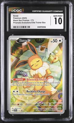 CGC 10 Eevee Black Star Promo IR 173 Prismatic Evolutions