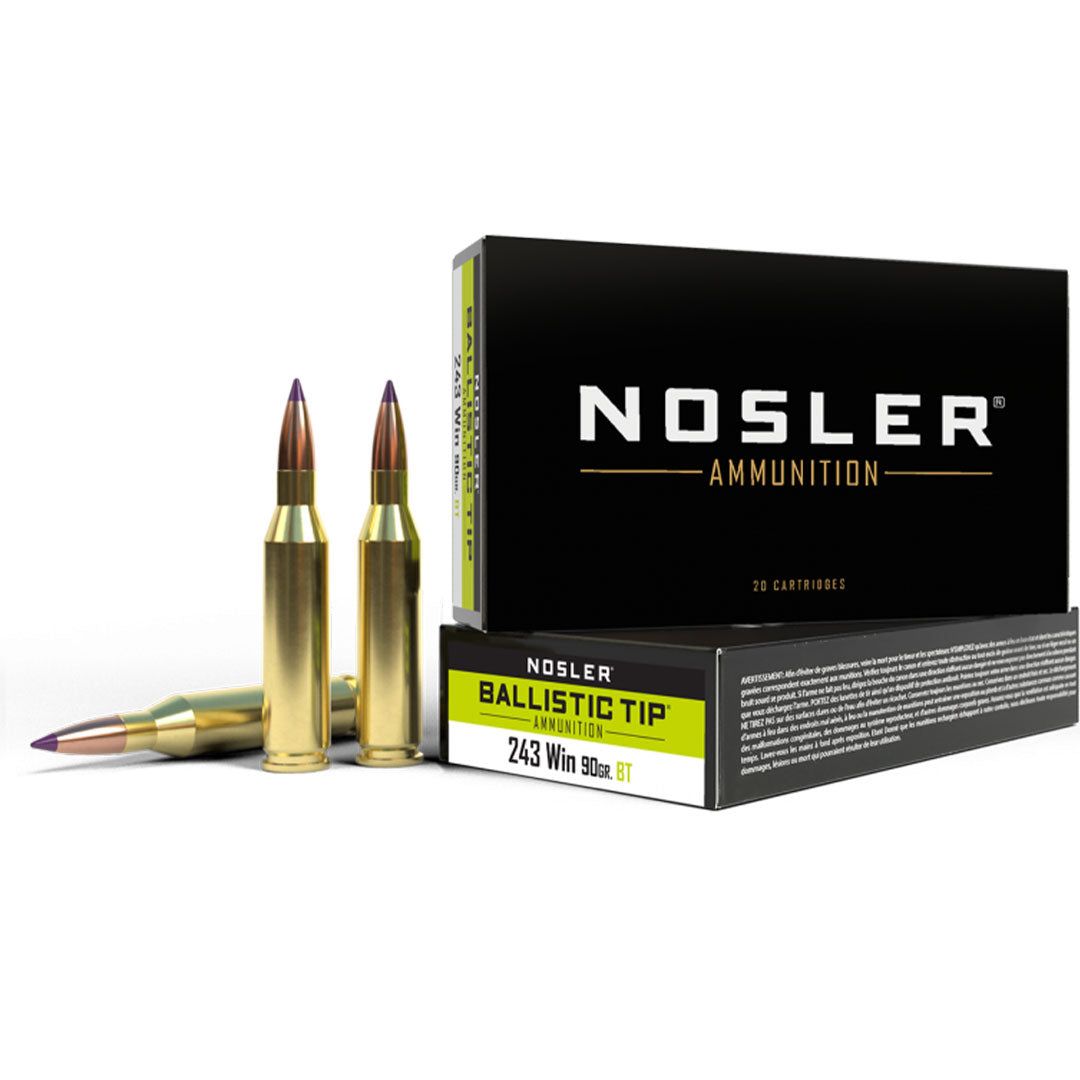 Nosler Ballistic Tip .243 Win 90gr BT Bullets