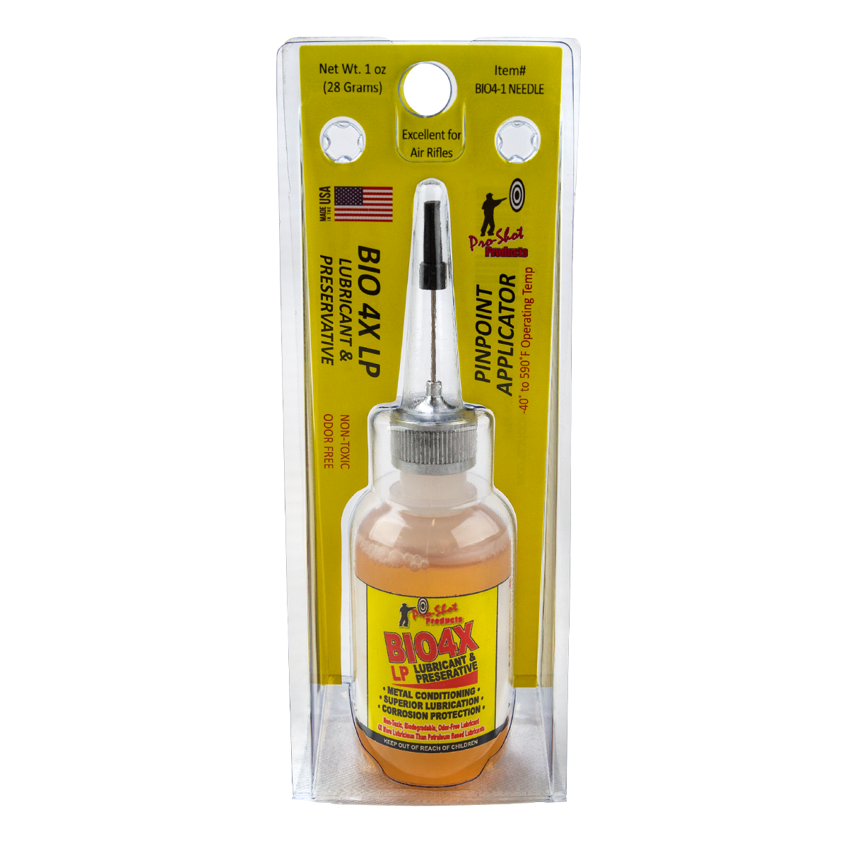 GB Bio 4X Gun Oil in 1oz Needle Oiler