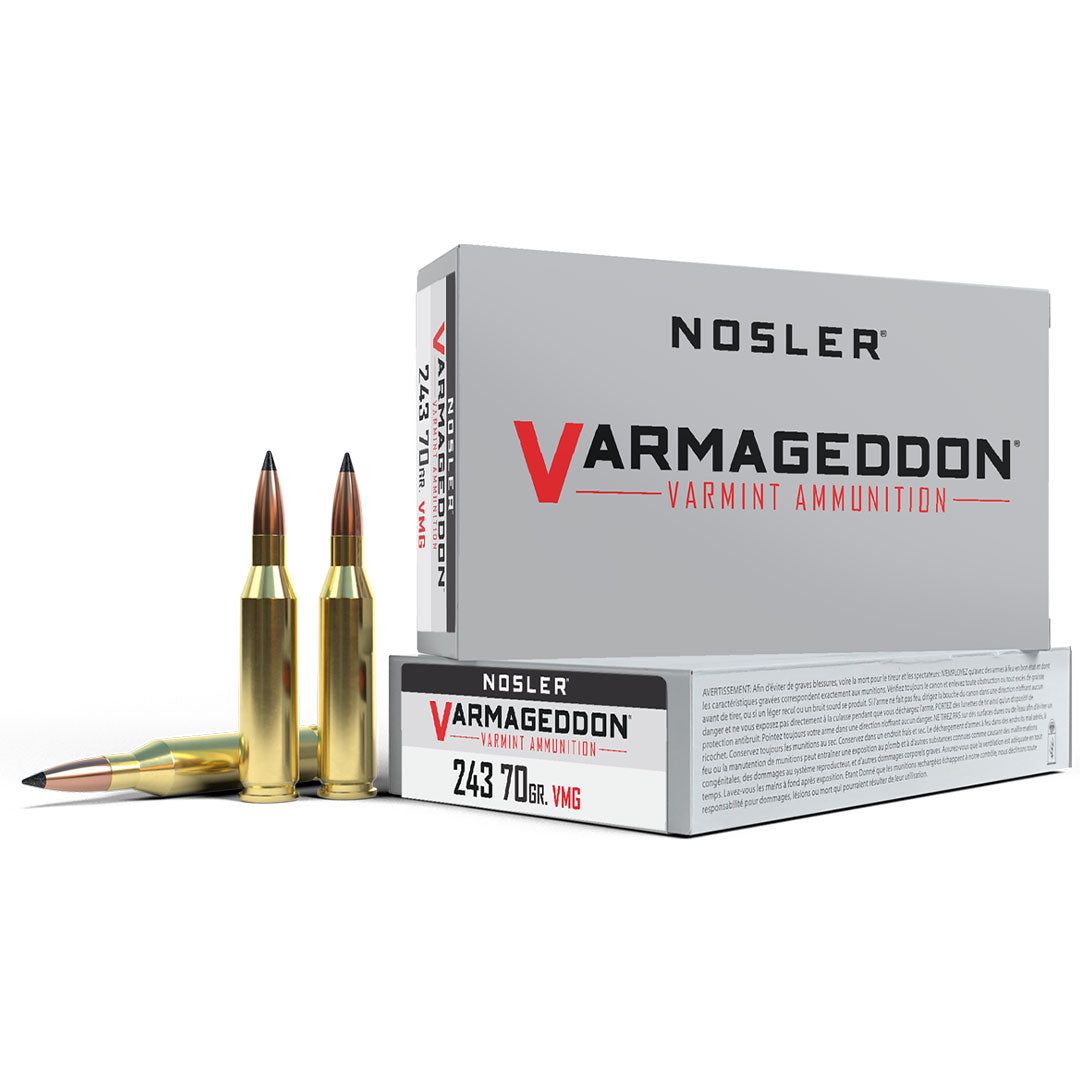 Nosler Varmageddon .243 Win 70gr Bullets