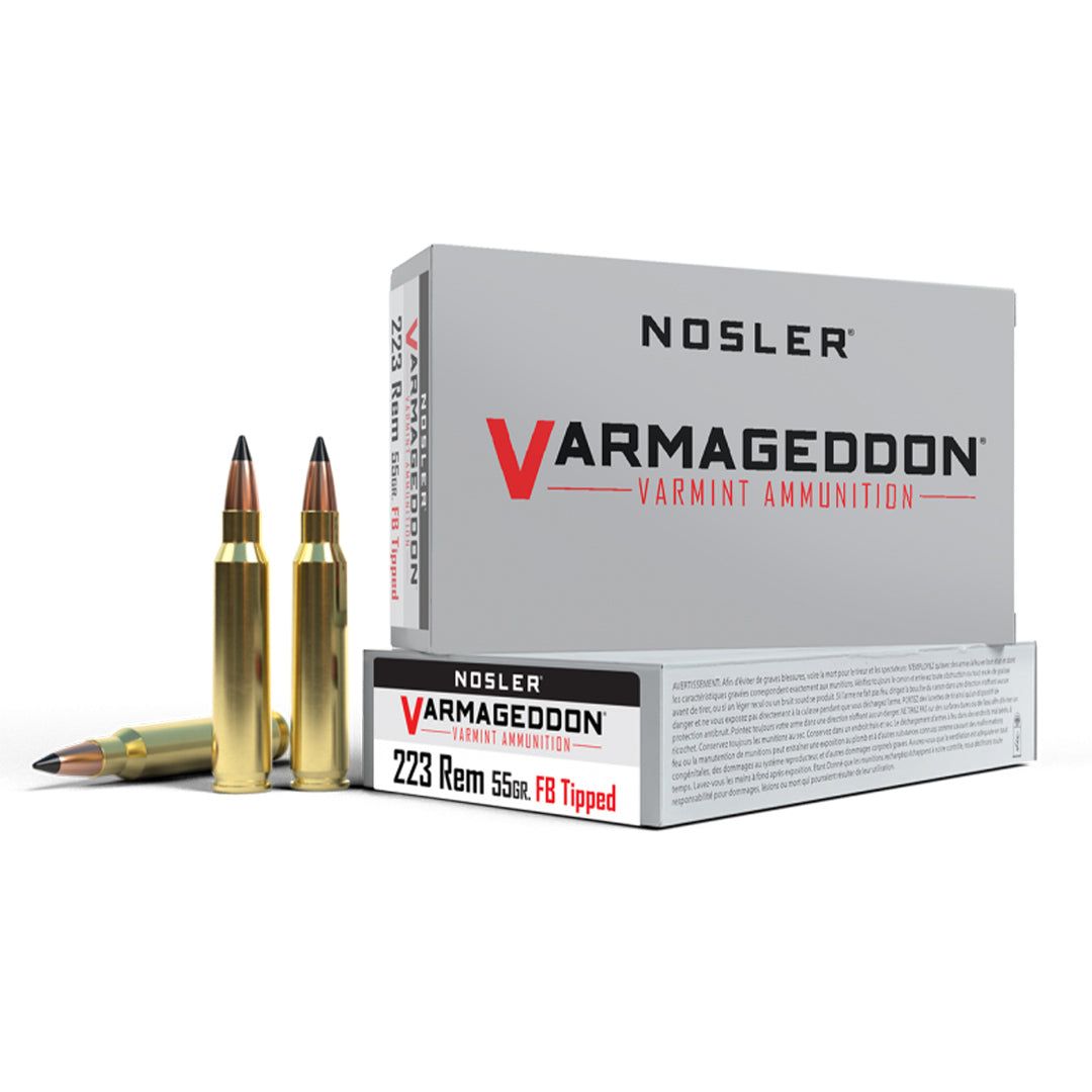 Nosler Varmageddon 223 55gr FB Tipped Bullets