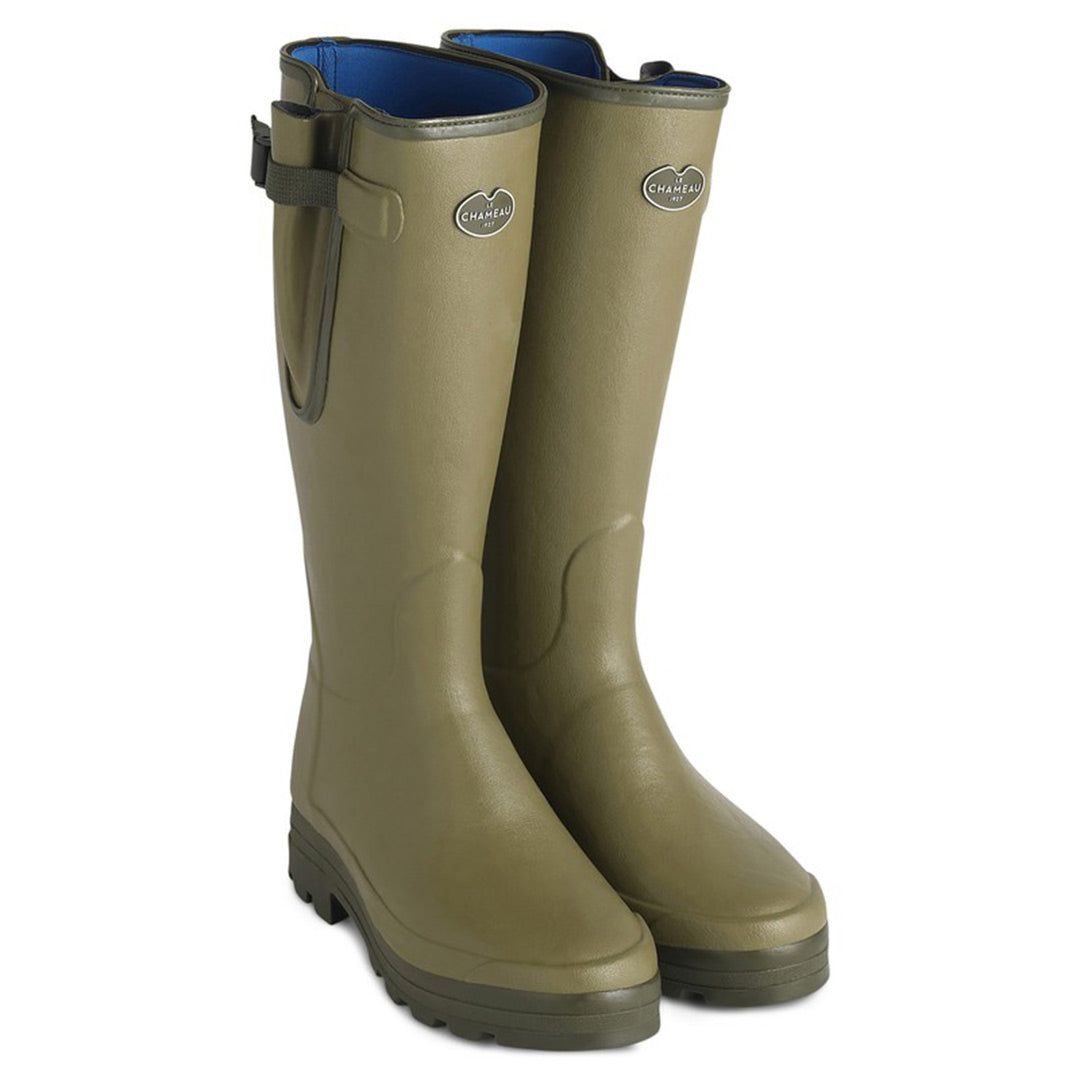 Le Chameau Men's Vierzonord Neoprene Lined Wellington Boots in Vert Vierzon