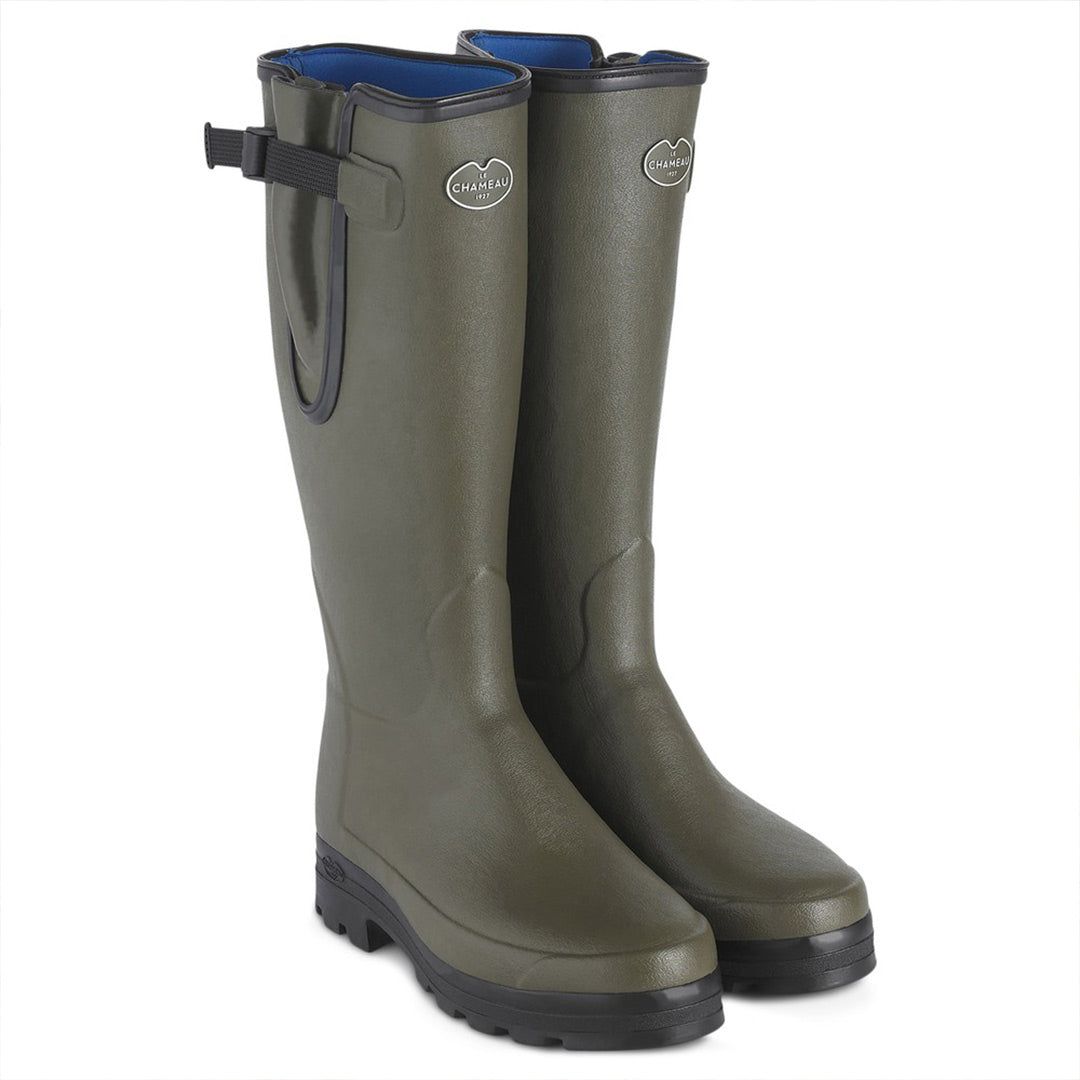 Le Chameau Men's Vierzonord Neoprene Lined Wellington Boots in Vert Chameau