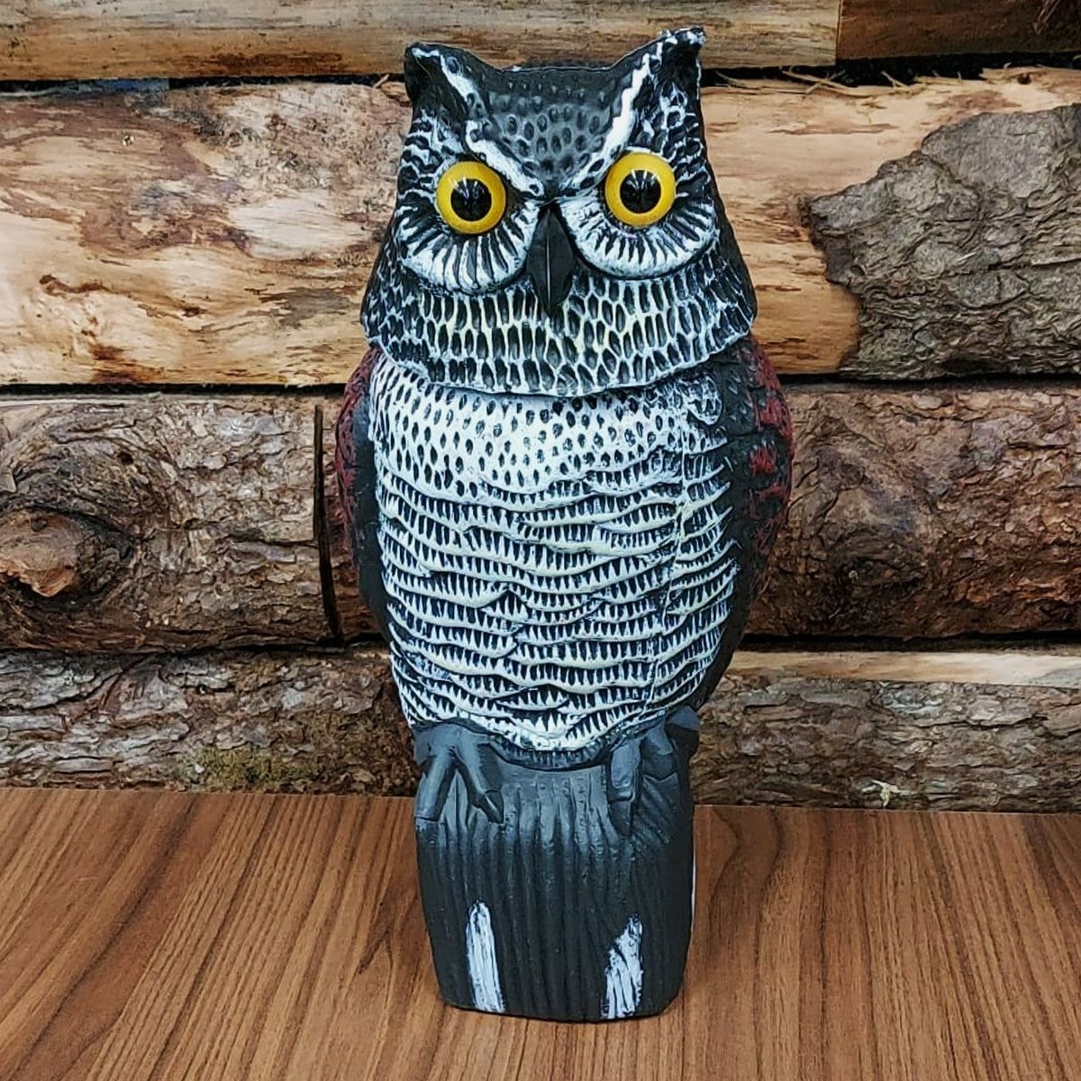 Owl Decoy with Spinning Head