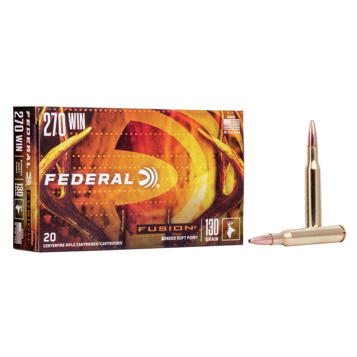 Federal Fusion .270 Win. 130gr Bonded SP Bullets