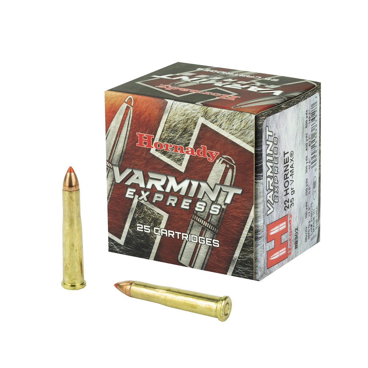 Hornady .22 Hornet 35g V-Max Bullets
