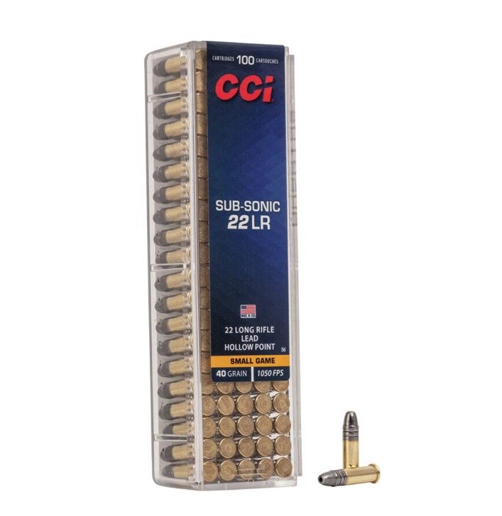 CCI Subsonic .22 LR HP 40gr Small Game Bullets