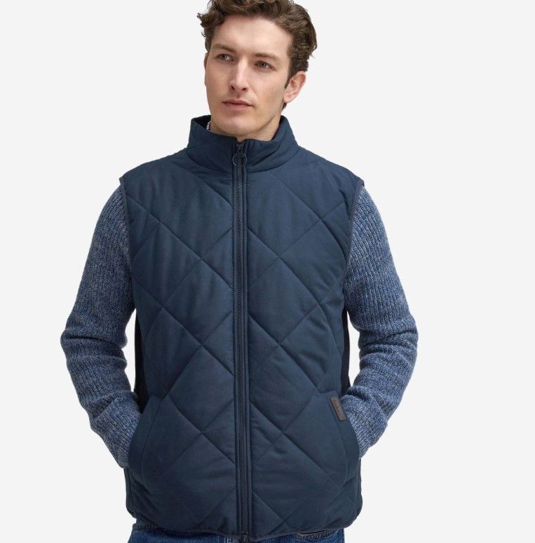 Barb Hybrid Quilted Gilet Navy XL