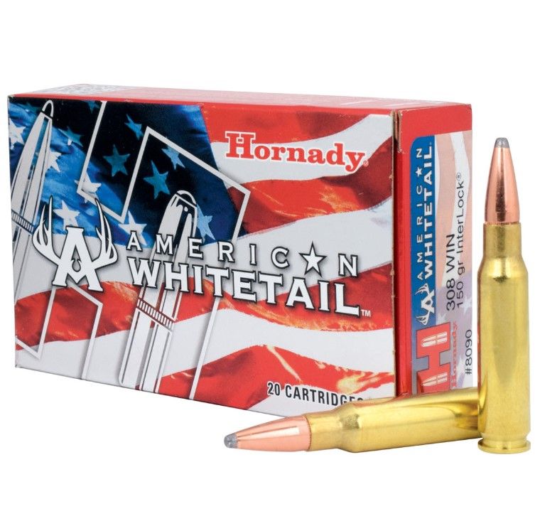Hornady .308 Win American Whitetail 150gr InterLock Bullets