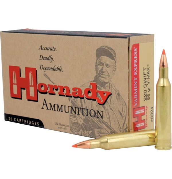 Hornady .220 Swift 55gr V-Max Varmint Express Bullets