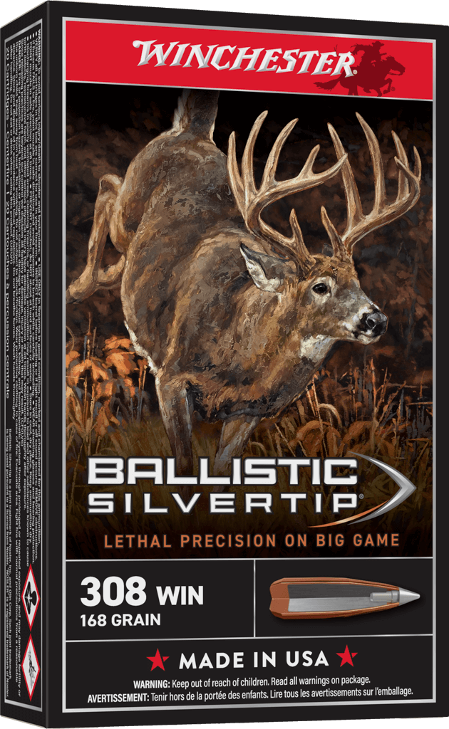 Winchester .308 168g Silver BT Box of 20
