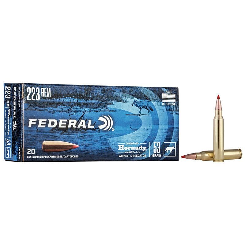 Federal Hornady .223 Rem 53g V Max (20)