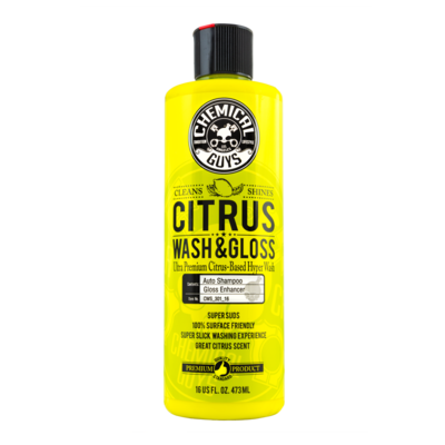 Chemical Guys Citrus Wash & Gloss Concentrated Ultra Premium Hyper Wash & Gloss 16 Oz.