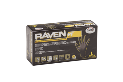 RAVEN Powder Free Black Nitrile Glove -Large RAVEN Powder Free Black Nitrile Glove -Large