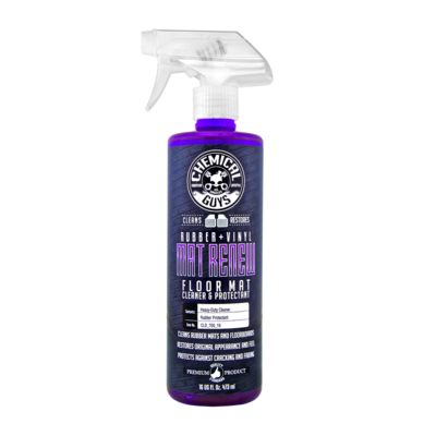 Chemical Guys Mat ReNew Rubber + Vinyl Floor Mat Cleaner and Protectant 16 oz. Chemical Guys Mat ReNew Rubber + Vinyl Floor Mat Cleaner and Protectant 16 oz.