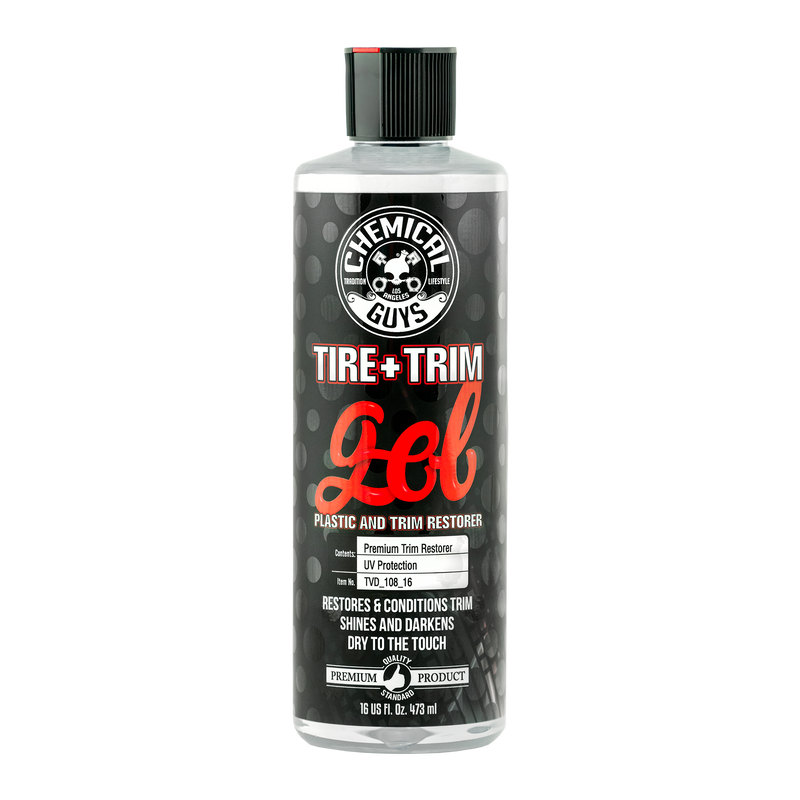 Chemical Guys Tire+Trim Gel Plastic and Rubber High-Gloss Restorer and Protectant 16 oz.